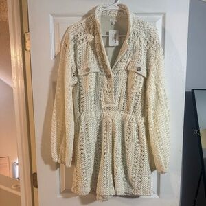 Cream one piece jumpsuit